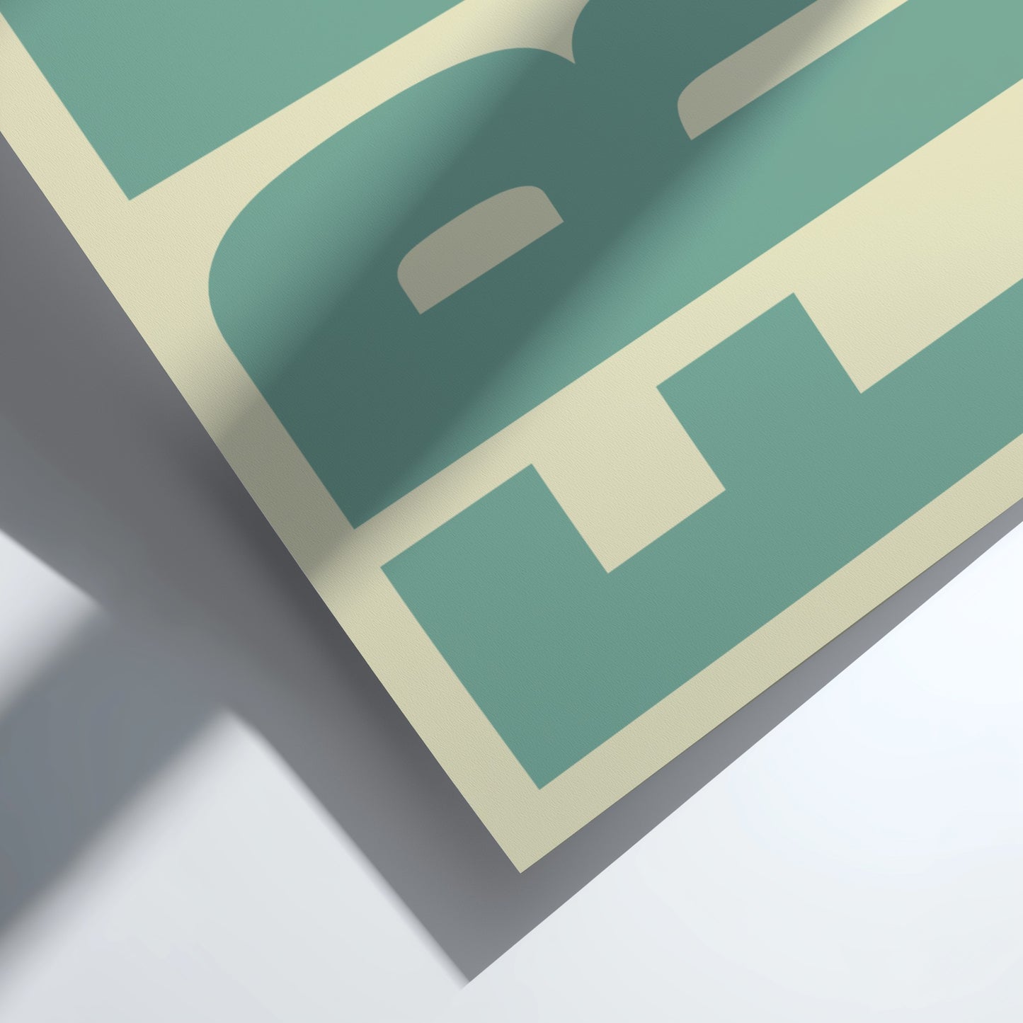 poster featuring the word 'Free' in bold typography, ideal for home decor.