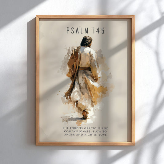 Psalm 145:4 Scripture Art - "Generation to Generation" Wall Print