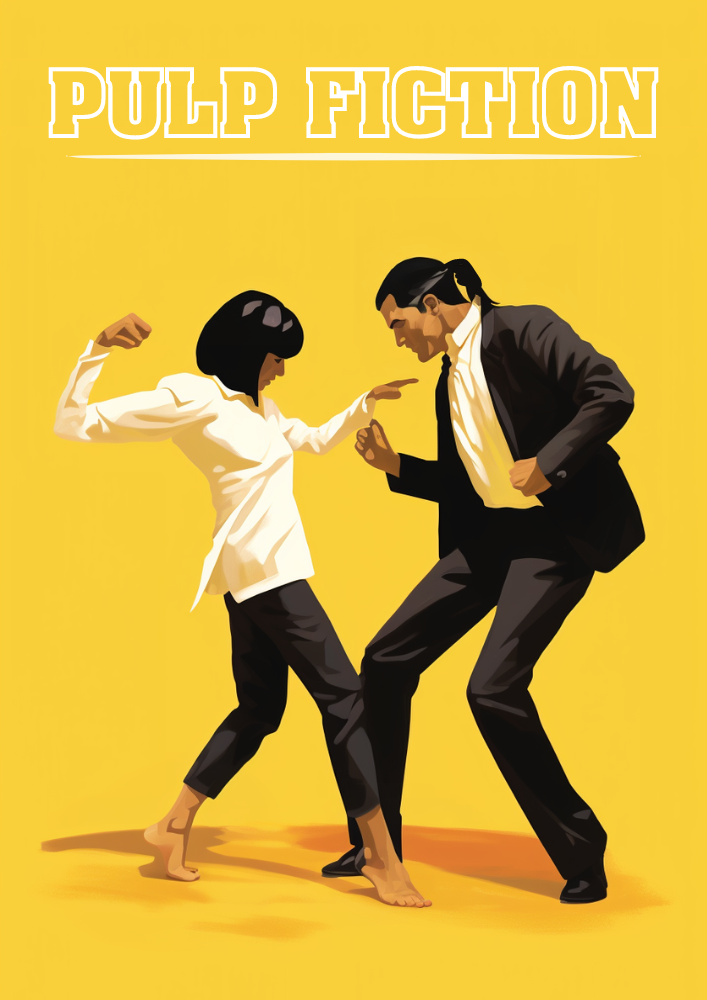 Pulp Fiction Poster – Tarantino Cult Classic Movie Wall Art