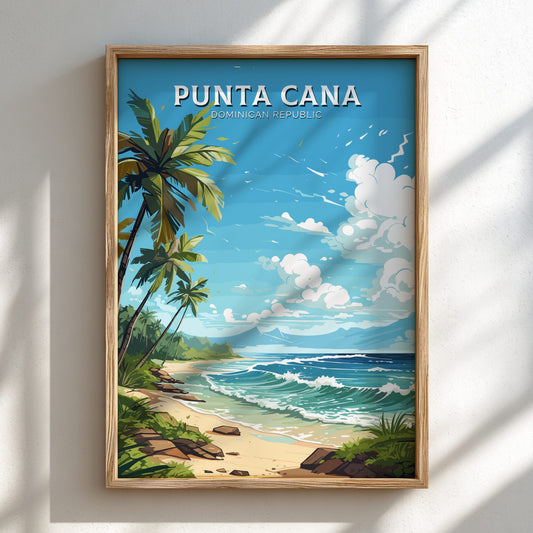 Punta Cana Dominican Republic - Light Framed Poster