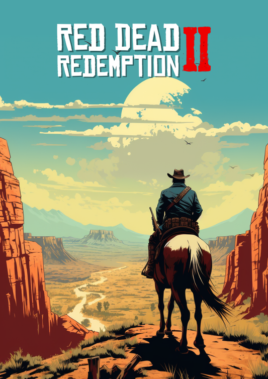 Affiche Red Dead Redemption 2 – Décoration murale gaming haut de gamme