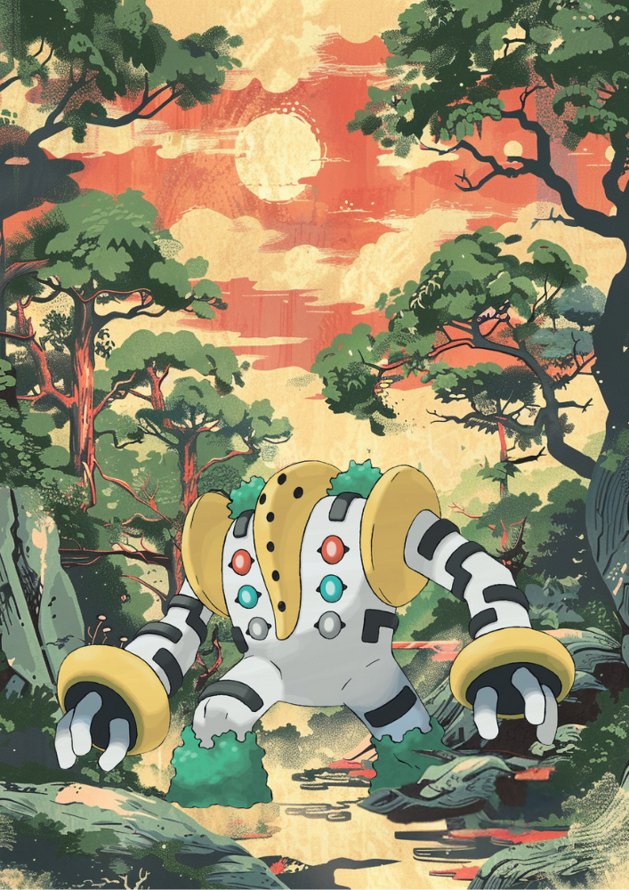 Affiche Pokémon Regigigas - Décoration murale Pokémon