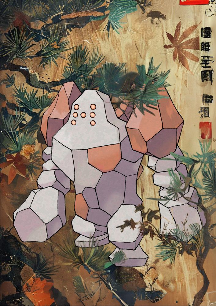 Regirock Pokémon Art - Cadeau Pokémon