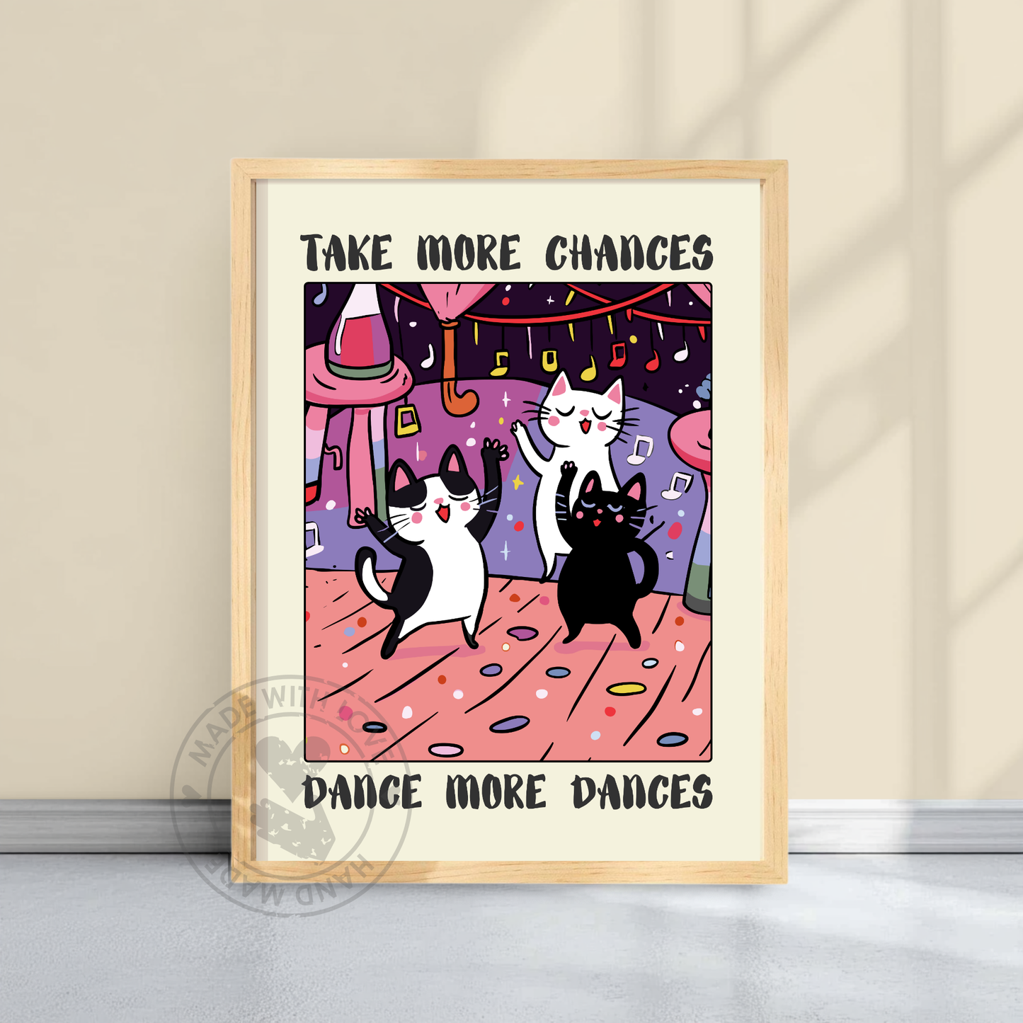 Vintage Cat Illustration, Trendy Posters, Cute Cats Prints, Positive Poster