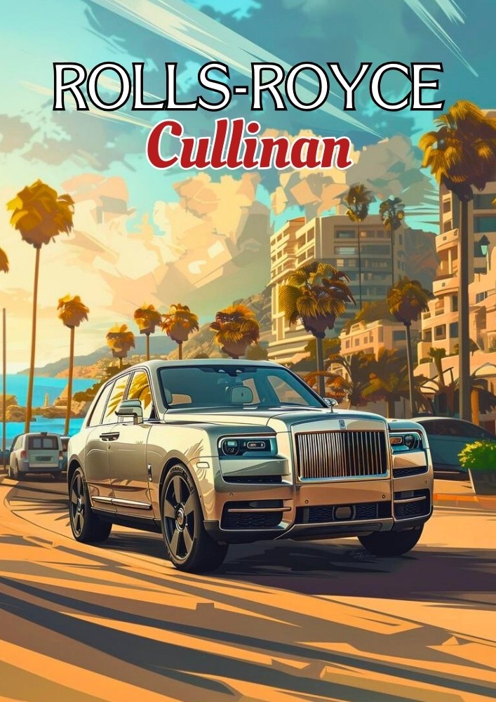 Affiche Rolls-Royce Cullinan – Affiche murale de luxe britannique moderne