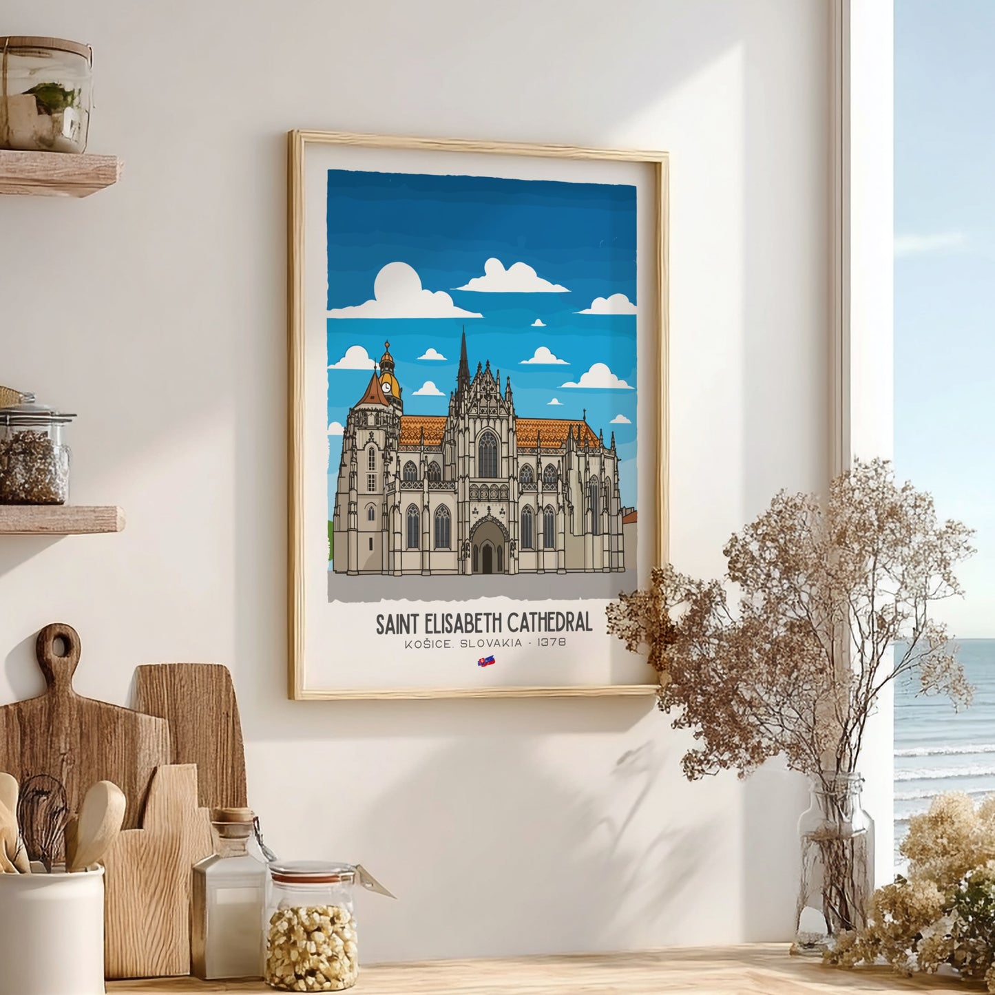 Saint Elisabeth Cathedral Art - The Gothic Jewel Wall Print