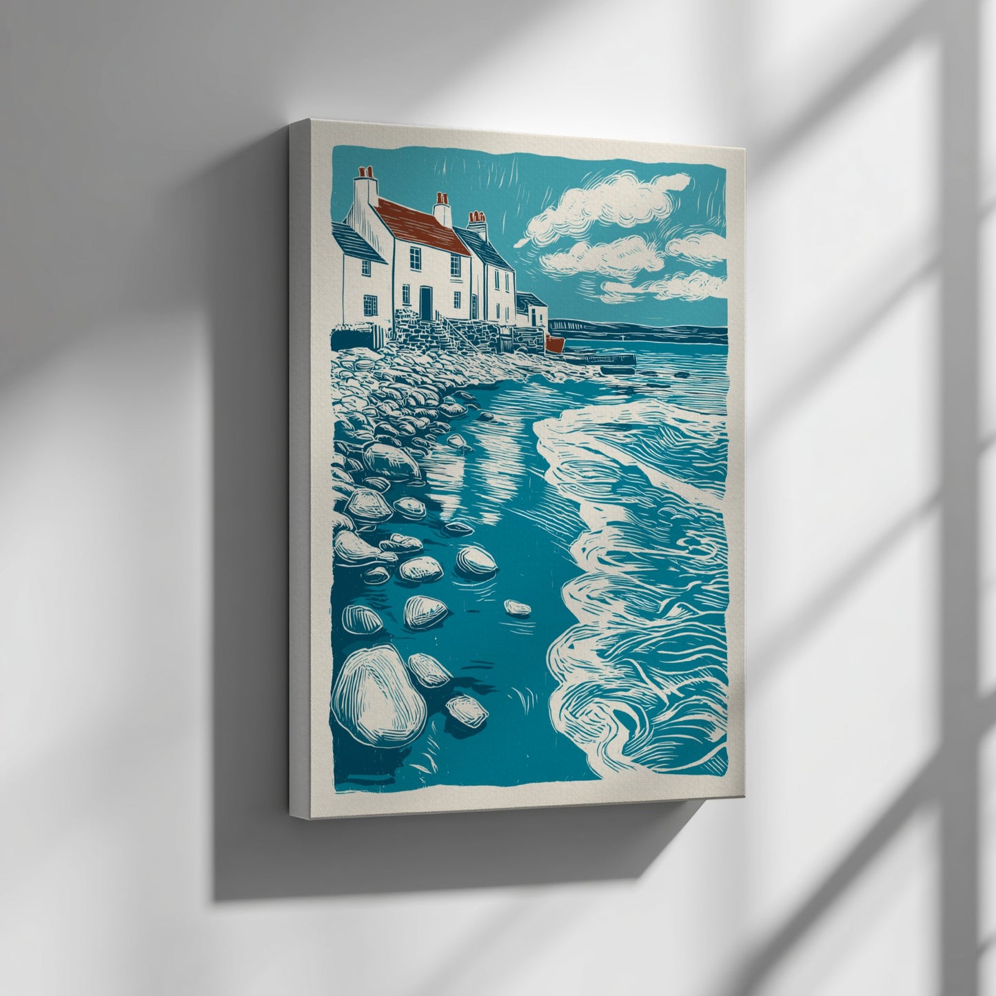 Salt Air Poster - Coastal Breeze & Ocean Vibes Wall Art Print