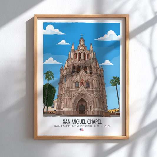 San Miguel Church Santa Fe Art - The "Oldest Church" Masterpiece Wall Print