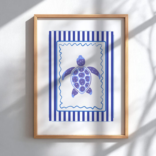 Sea Turtle Poster - Graceful Ocean Reptile Wall Art Print