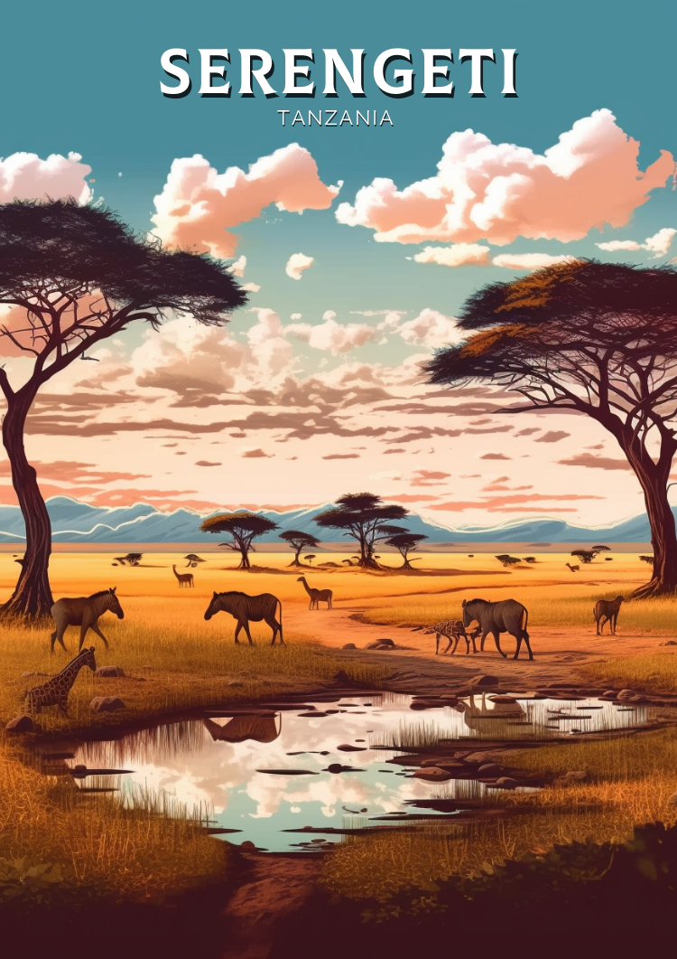 Serengeti Print - National Part Artwork