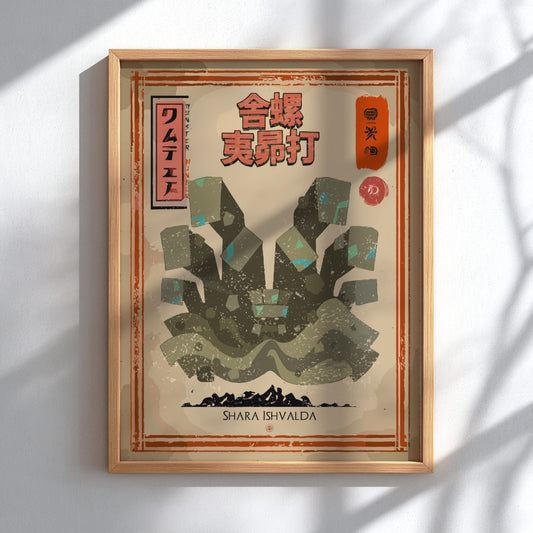 Shara Ishvalda Poster - Monster Hunter World: Iceborne Wall Art