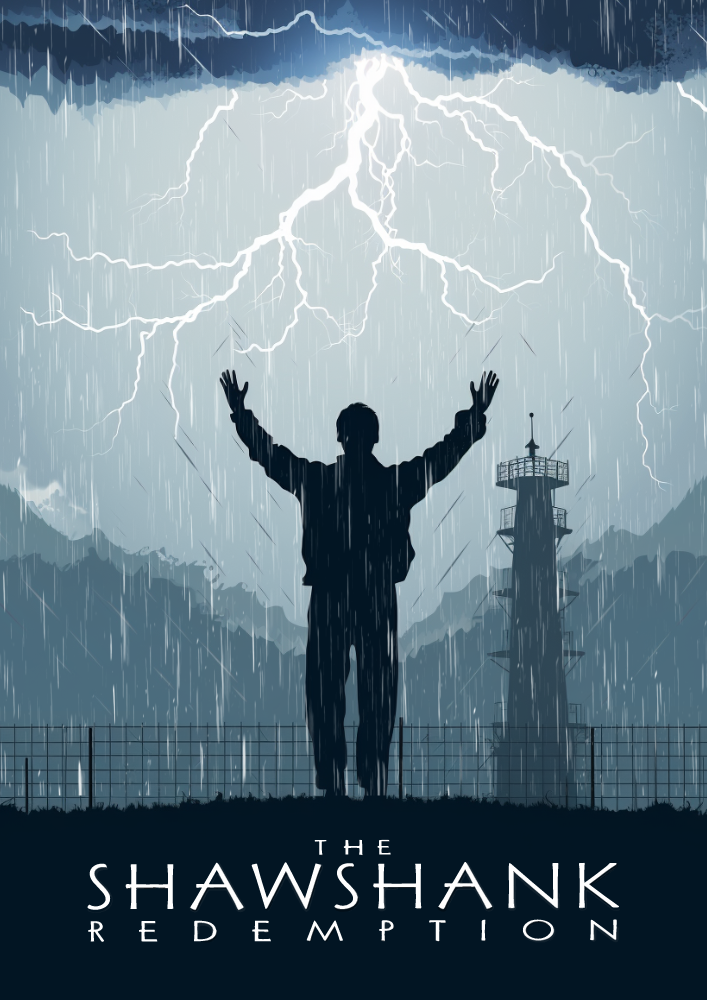 The Shawshank Redemption Poster – Classic Drama Movie Wall Art Print