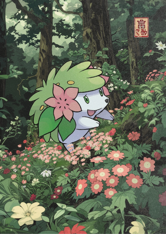 Affiche Pokémon Shaymin - Décoration murale Pokémon