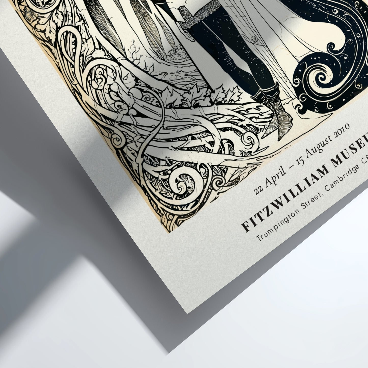 Aubrey Beardsley poster featuring Siegfried Act II with intricate linework and elegant design