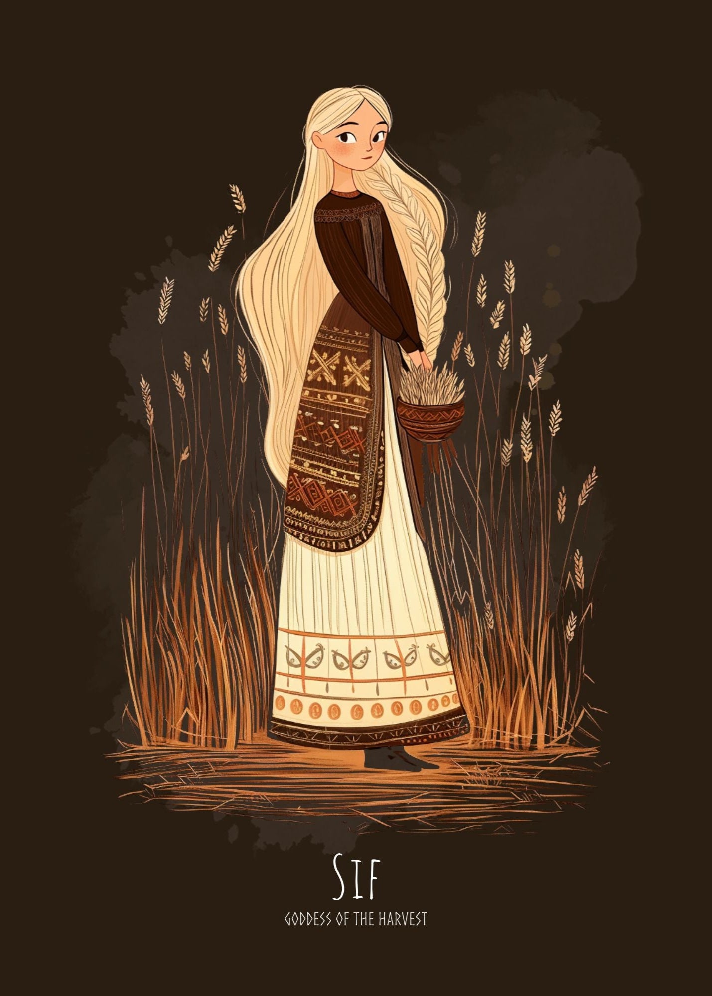 Sif Norse goddess poster