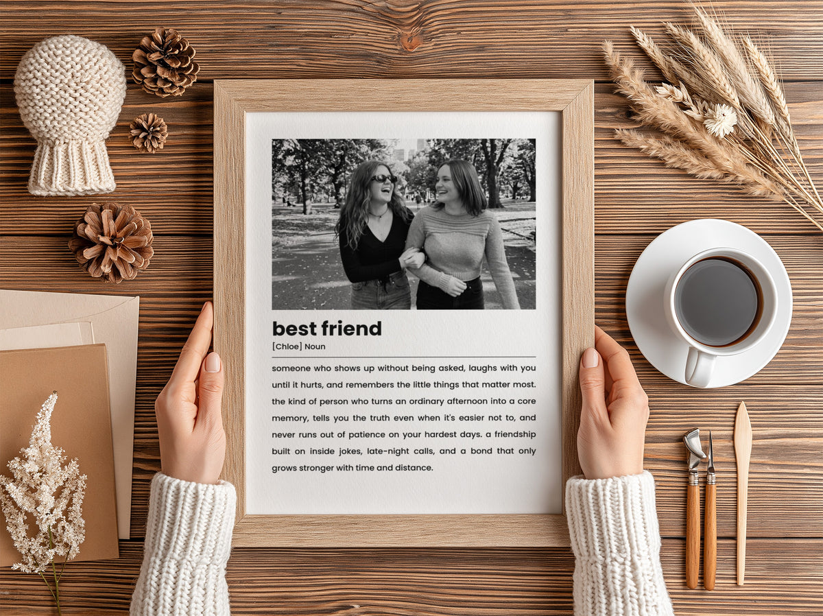 Personalised Best Friend Definition Photo Poster