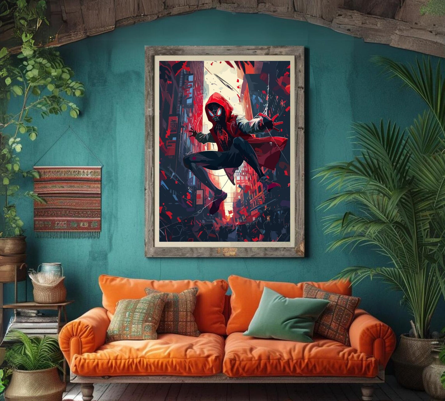 Spider-Man Anime Poster – Into the Spider-Verse Inspired Wall Art