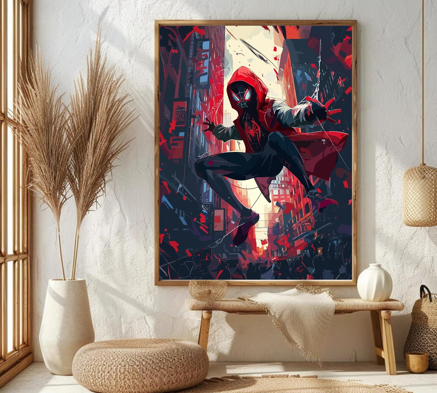 Spider-Man Anime Poster – Into the Spider-Verse Inspired Wall Art