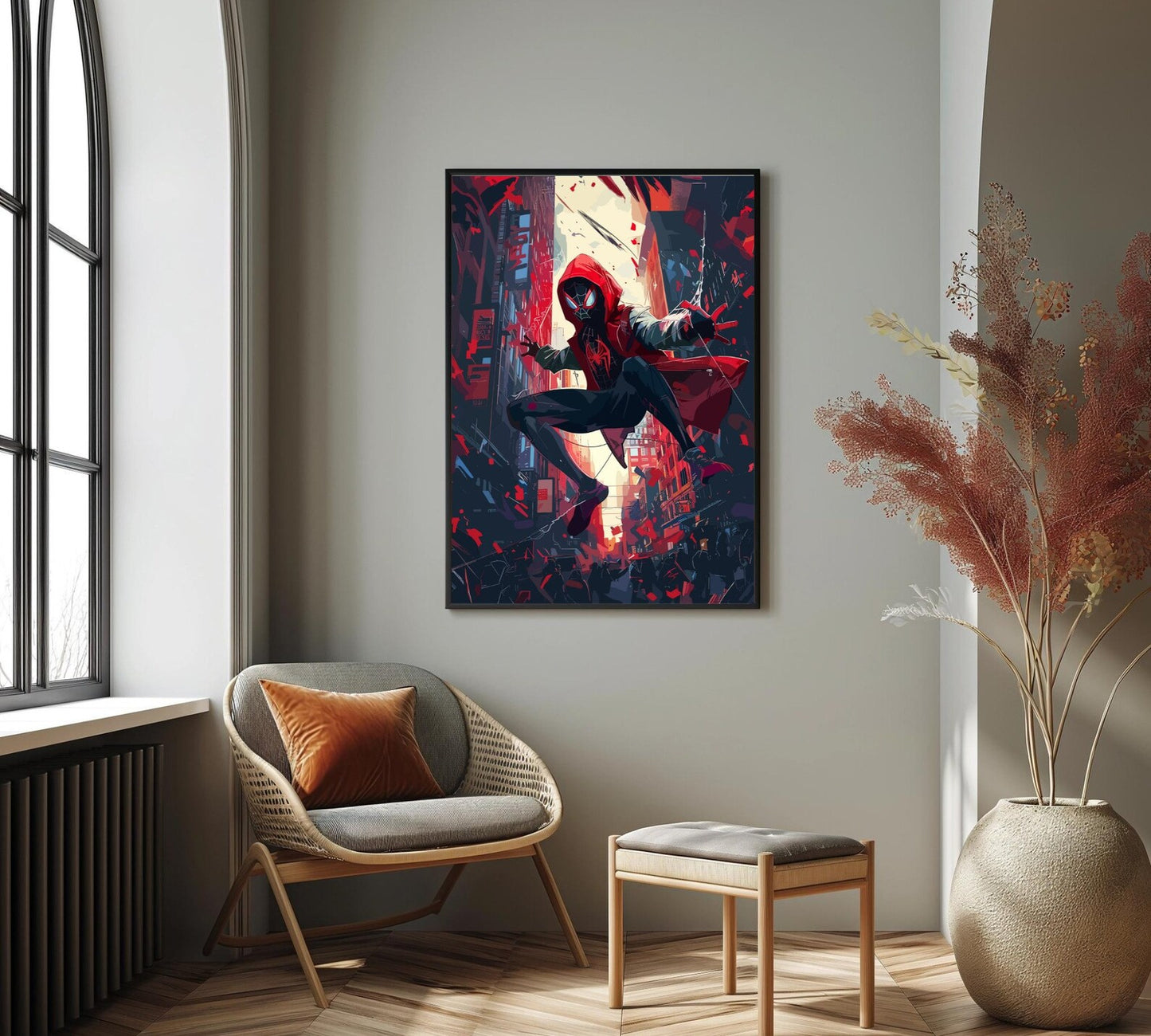 Spider-Man Anime Poster – Into the Spider-Verse Inspired Wall Art