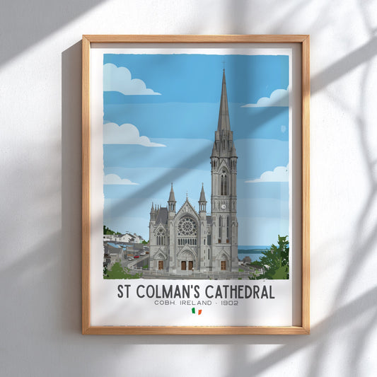 St Colman’s Cathedral Cobh Art - The Neo-Gothic Masterpiece Wall Print