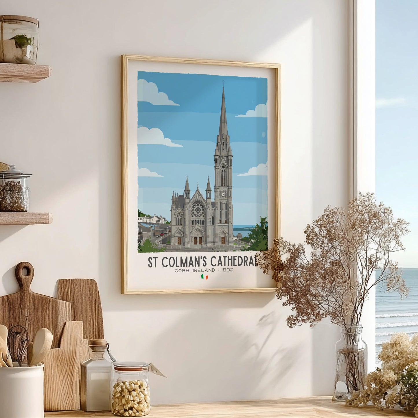 St Colman’s Cathedral Cobh Art - The Neo-Gothic Masterpiece Wall Print