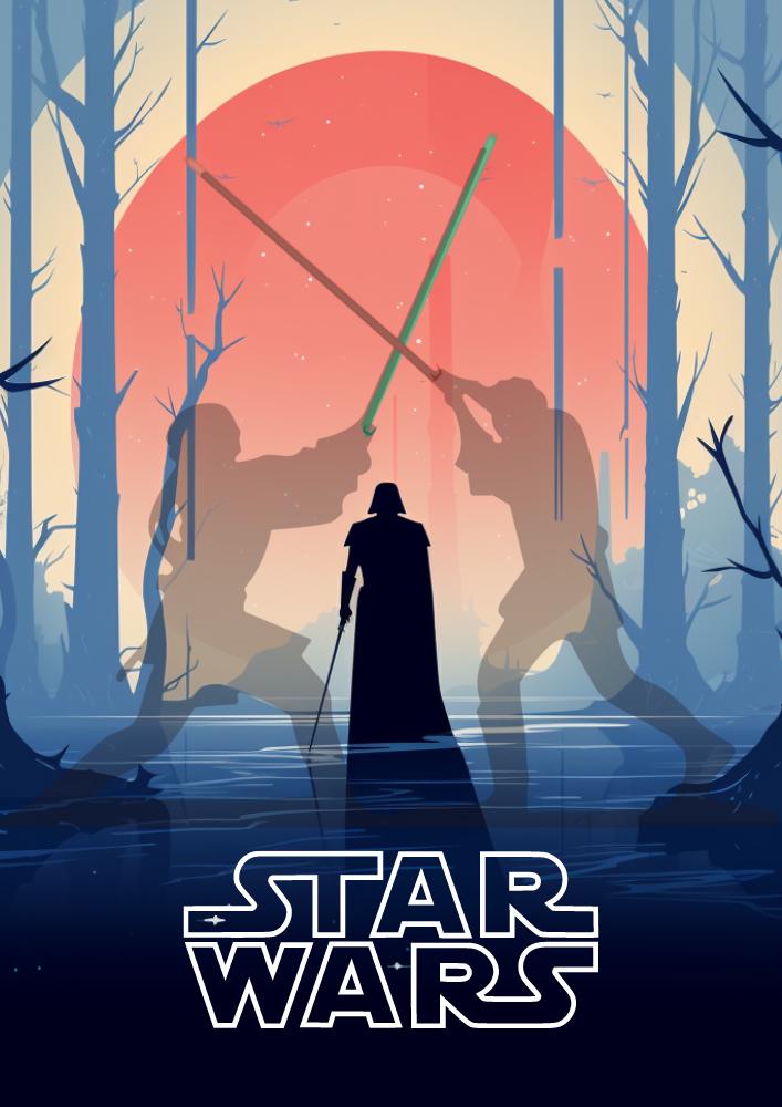 Star Wars Poster – Iconic Sci-Fi Movie Wall Art for Fans