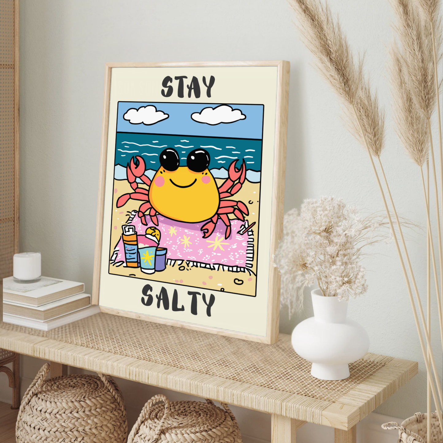 Vintage Beach Wall Art, Nautical Typography Print, Ocean Aesthetic, Beach House Artwork