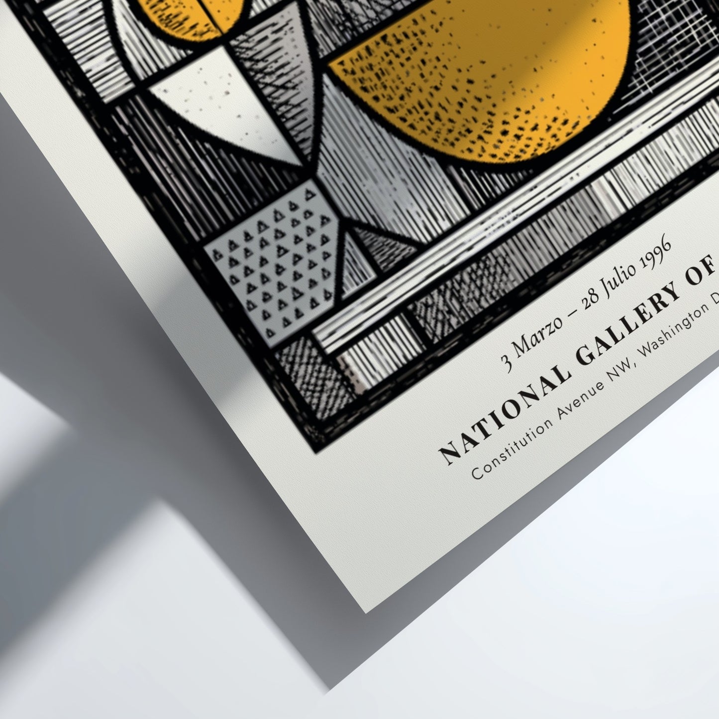 Picasso inspired poster featuring a still life with fruit in vibrant colors and modern style