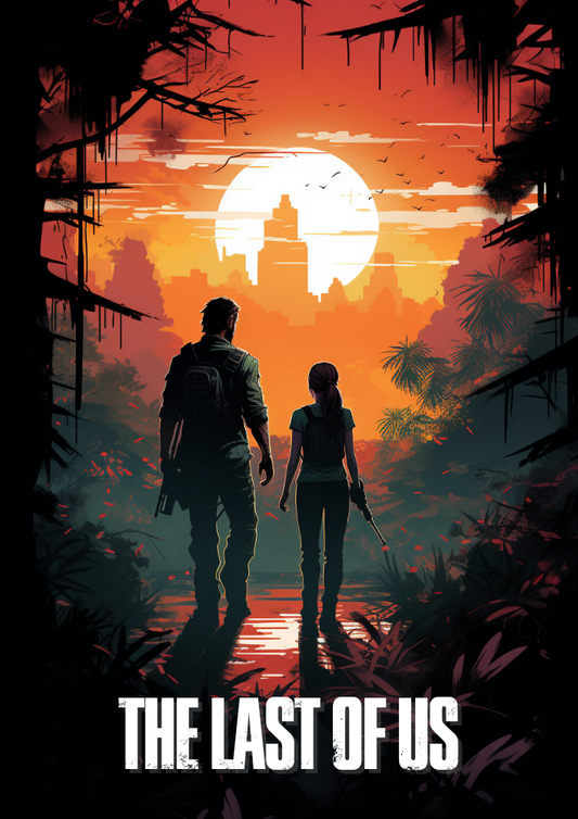 Affiche The Last of Us – Décoration murale de jeu post-apocalyptique axée sur l'histoire