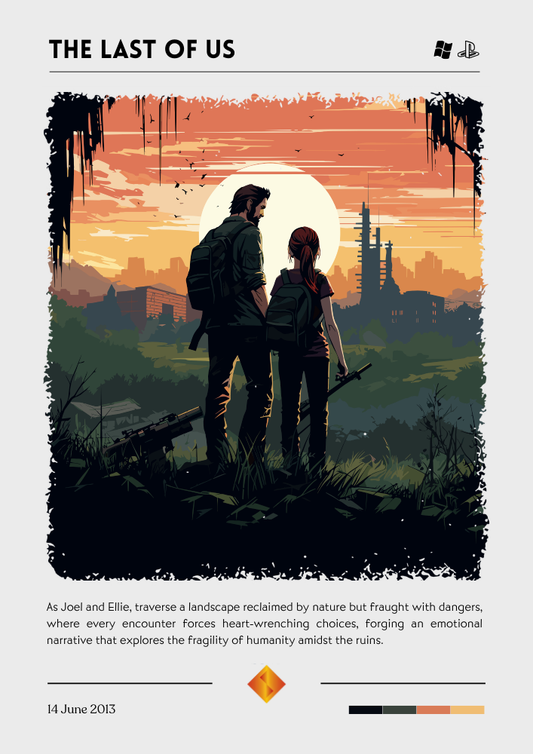 Affiche The Last of Us – Décoration murale Ellie & Joel pour les fans de PlayStation