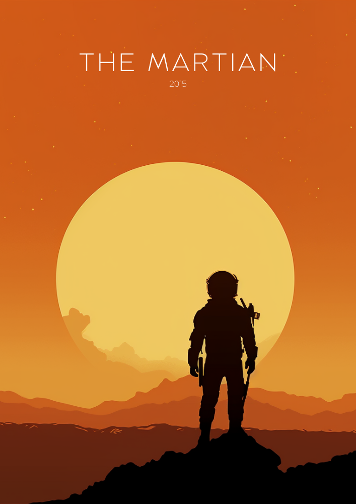 The Martian Poster – Sci-Fi Space Movie Wall Art Print