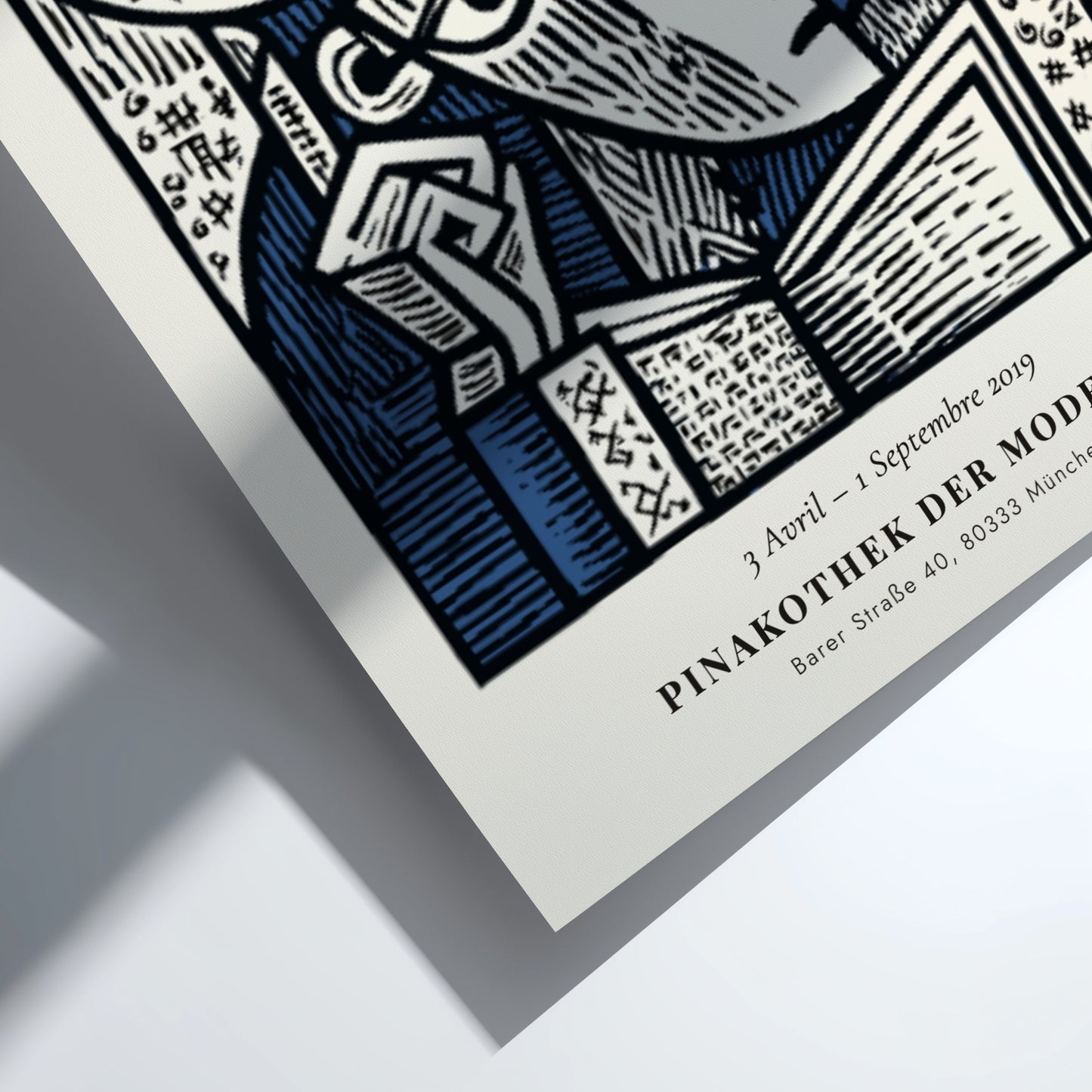 Picasso inspired poster featuring The Philosopher in bold colors and lines