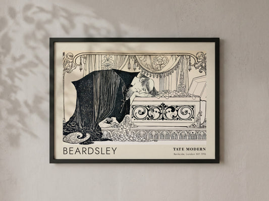 Wall art poster featuring Aubrey Beardsley's The Rape of the Lock Tate Modern design
