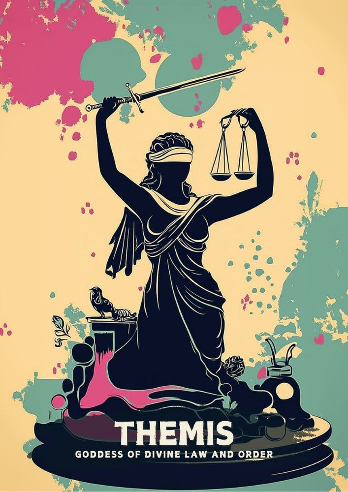 Themis Greek Goddess Artwork - Goddess of Divine Law and Order