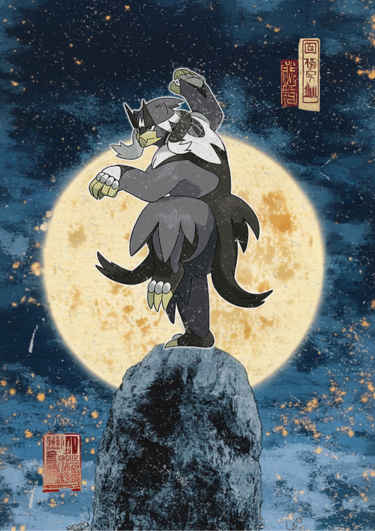 Affiche Pokémon Shifu Ursafu - Décoration de salle de jeux Pokémon Art