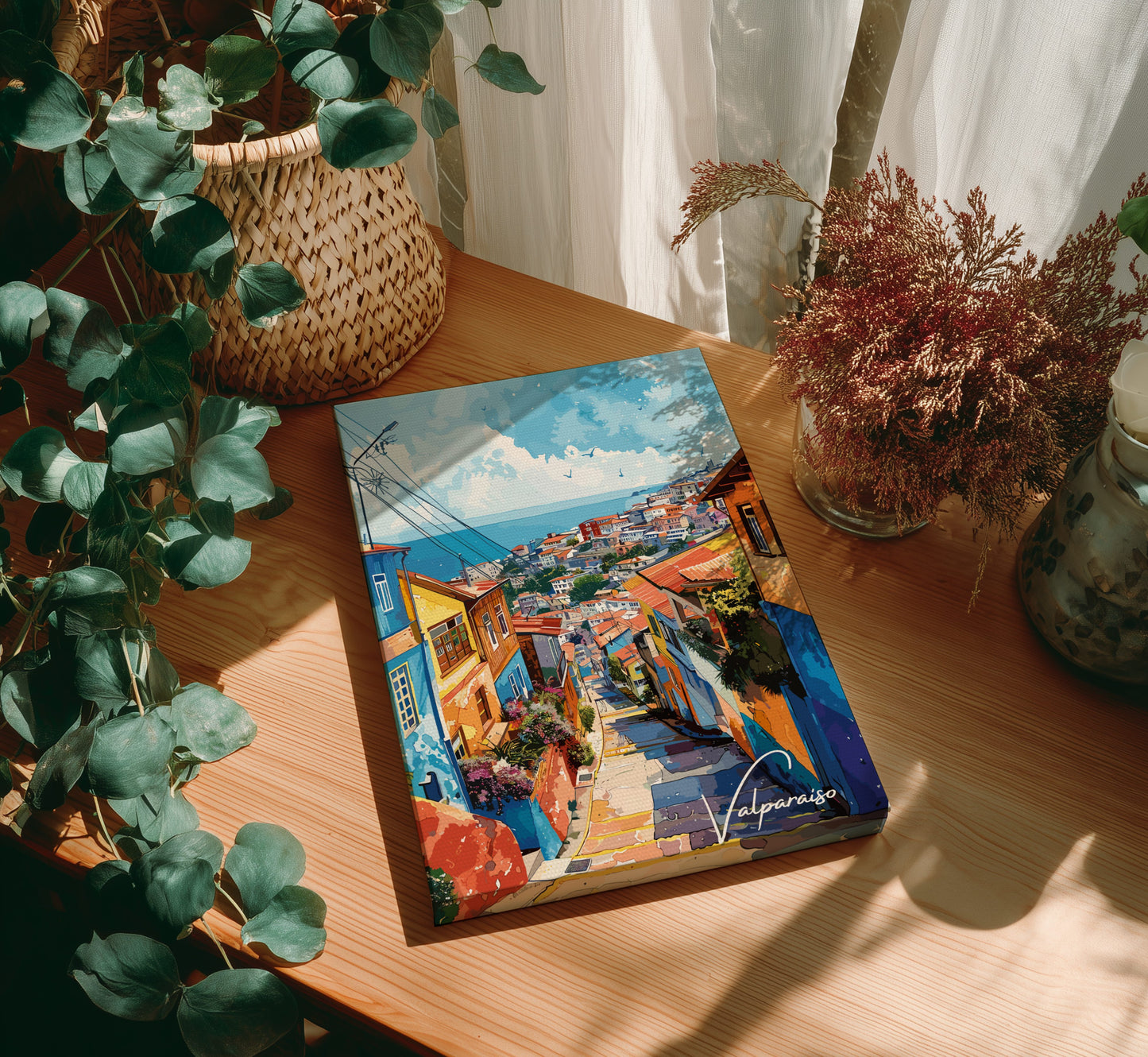 Valparaiso Vintage Poster - Canvas