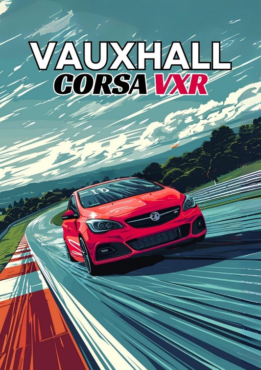 Impression Vauxhall Corsa VXR – Affiche murale de performance britannique