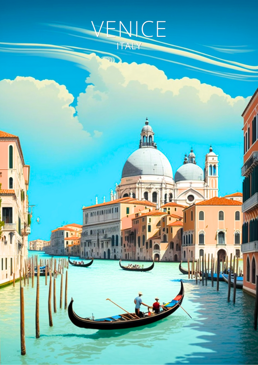 Affiche de voyage à Venise - Italie