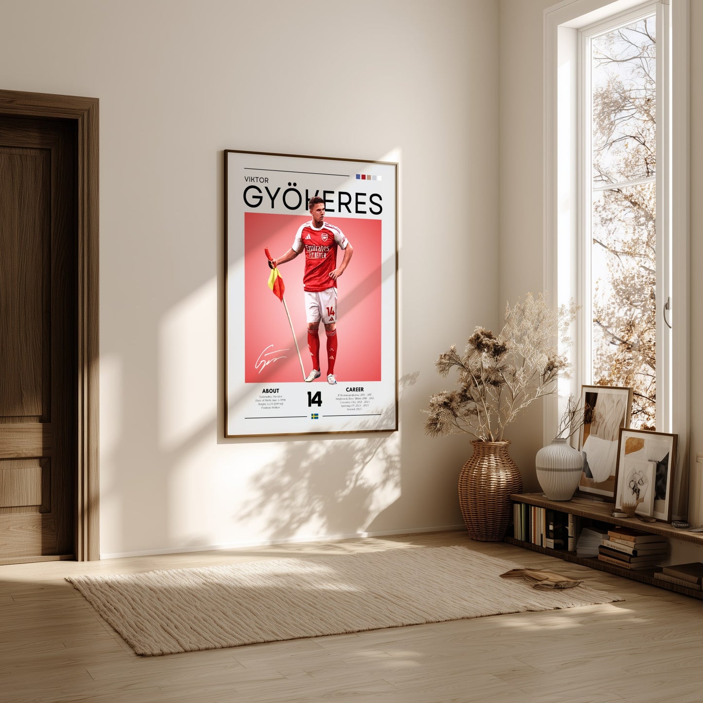 Viktor Gyökeres Arsenal Football Poster – The Gunners Star Print