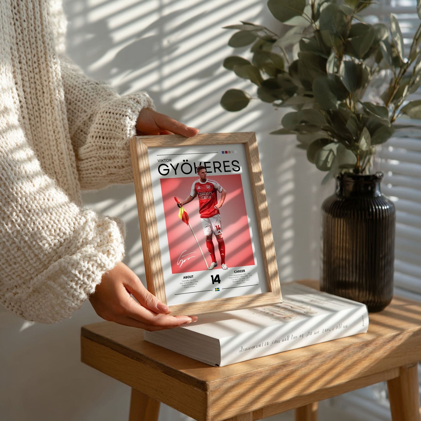 Viktor Gyökeres Arsenal Football Poster – The Gunners Star Print