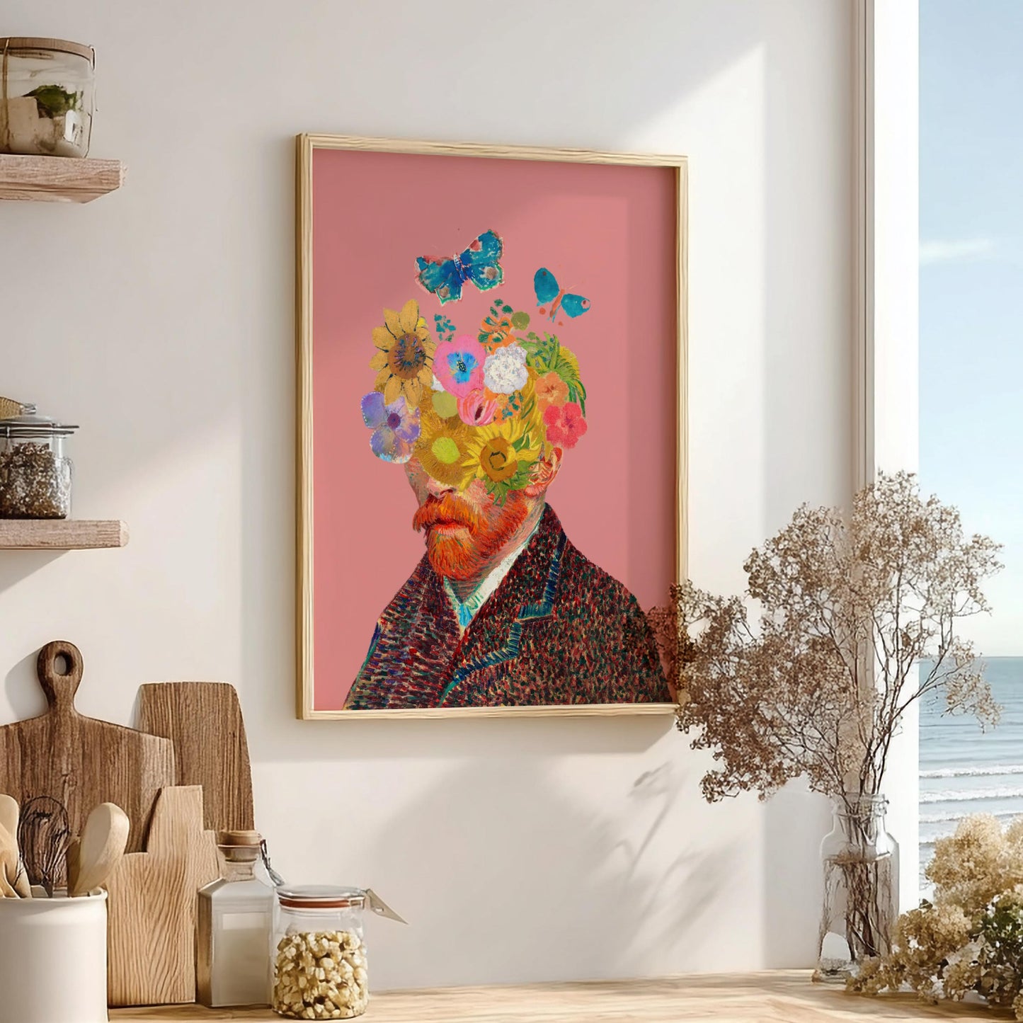 Impressionist Flow Modern Art - The Van Gogh Floral State of Mind Wall Print