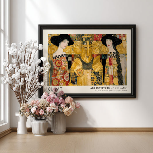 Wildnis wall art print by Klimt featuring gold tones and nature elements