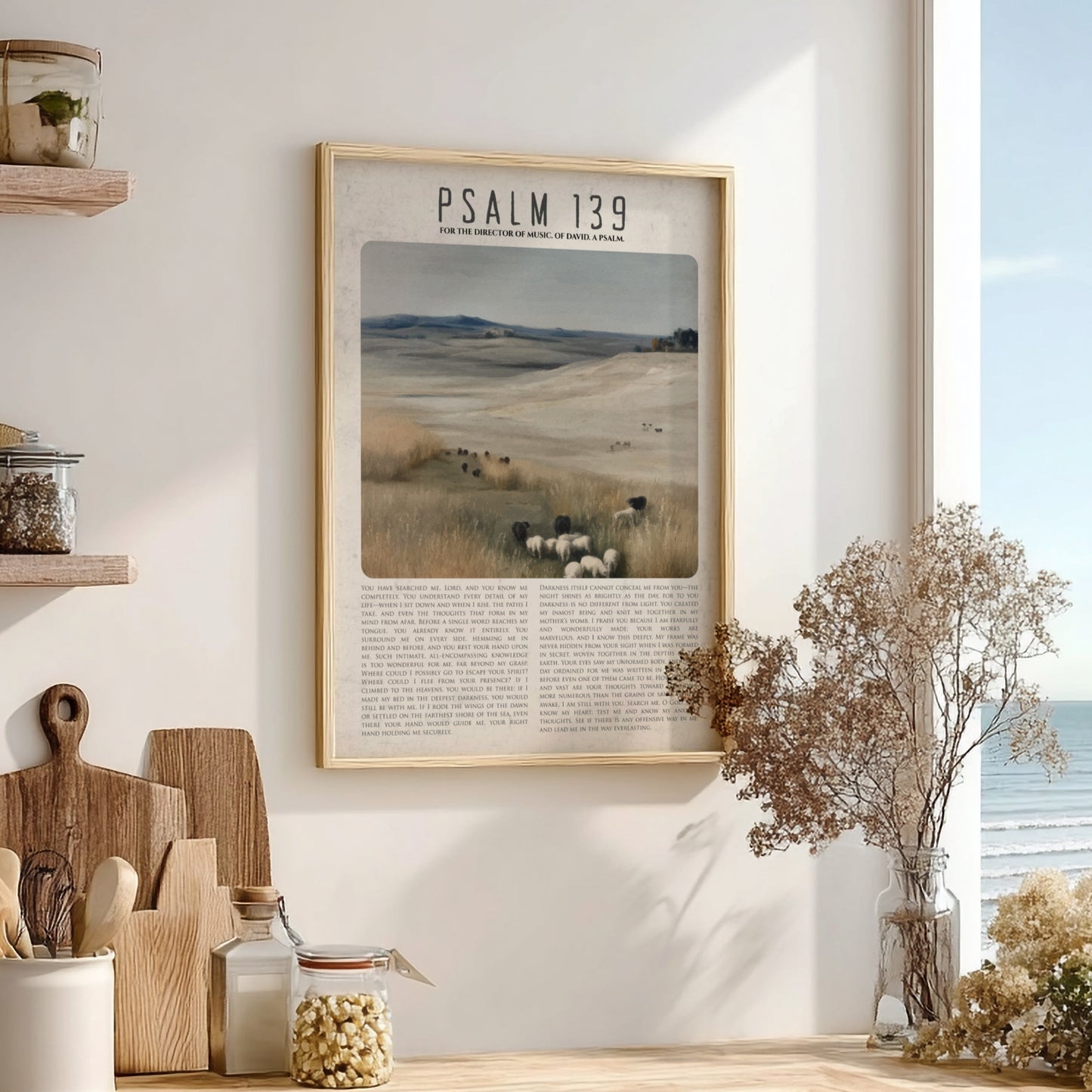 Psalm 139: Known – Modern Minimalist Scripture Wall Art