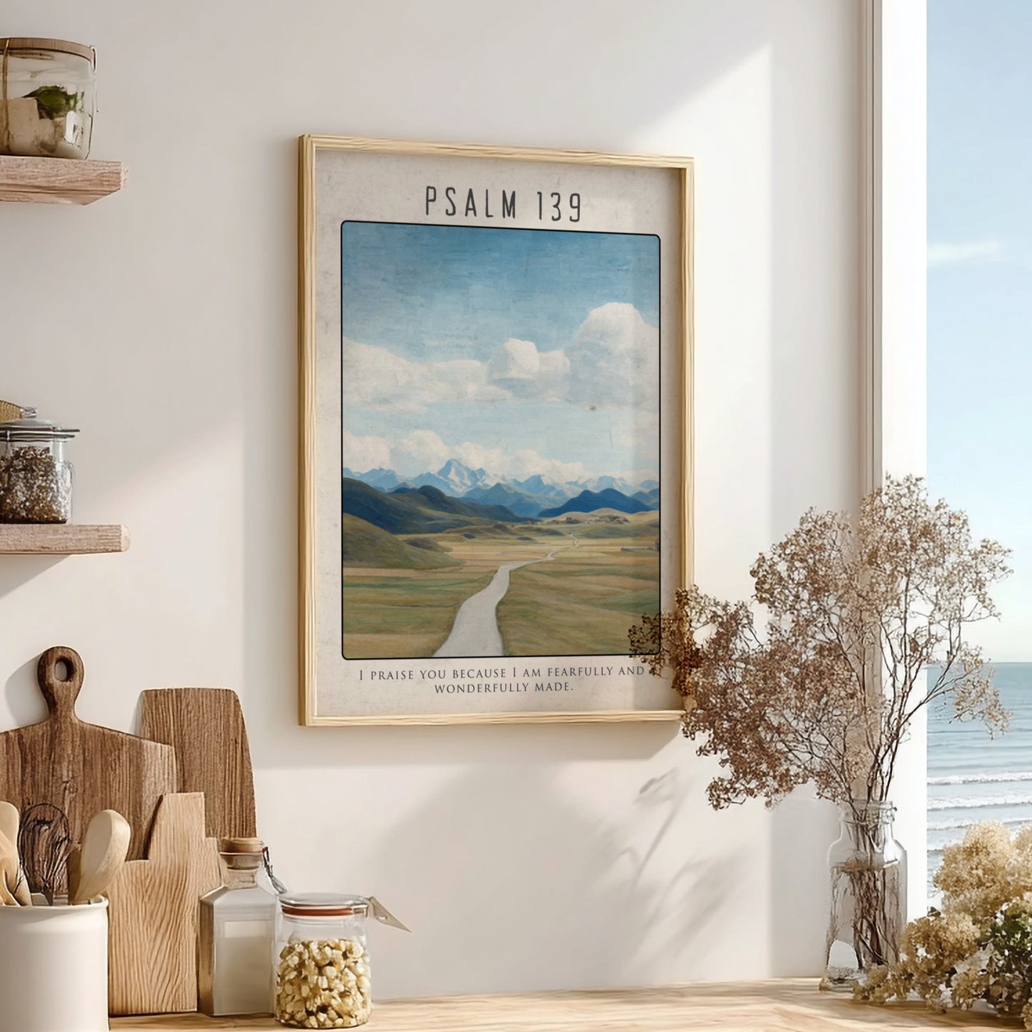 Psalm 139: The Search – Modern Minimalist Scripture Wall Art