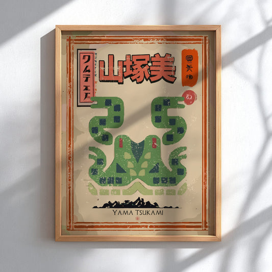 Yama Tsukami Poster - Monster Hunter Wall Art Print