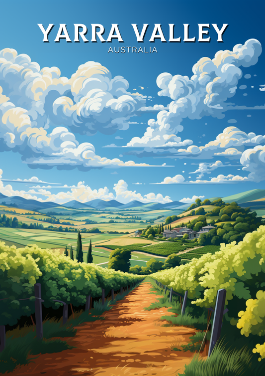 Impression de voyage de la vallée de Yarra - Wallart Australia