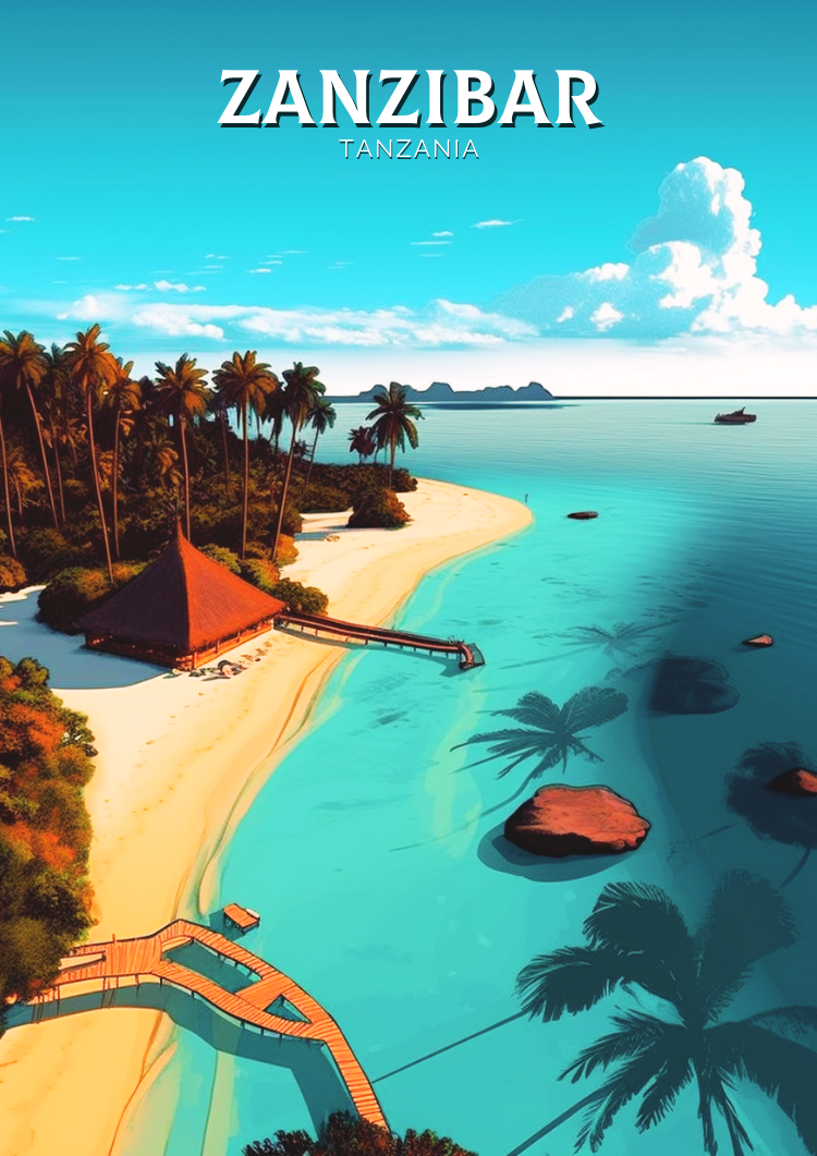 Zanzibar Poster - Vintage Print