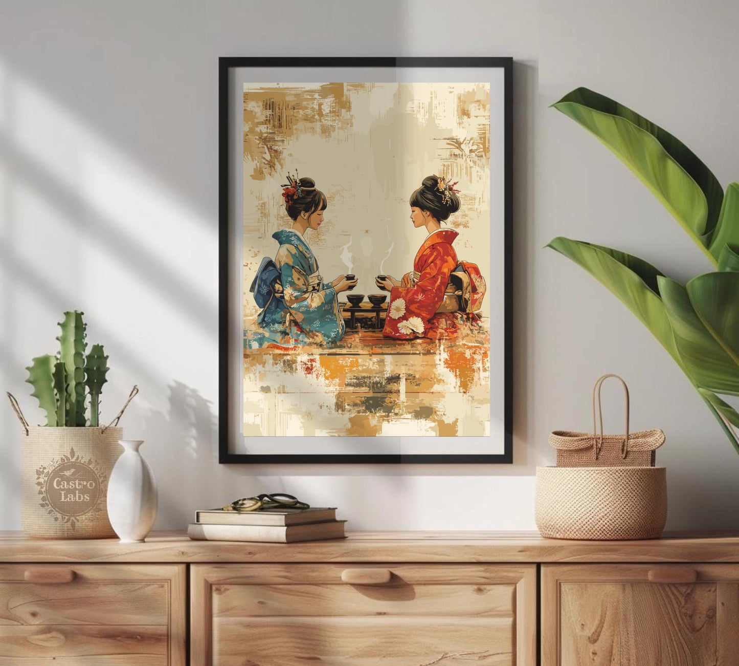 Chado Poster, Chanoyu Poster, Home Décor, Matcha Tea Poster, Zen Tea Ceremony Art
