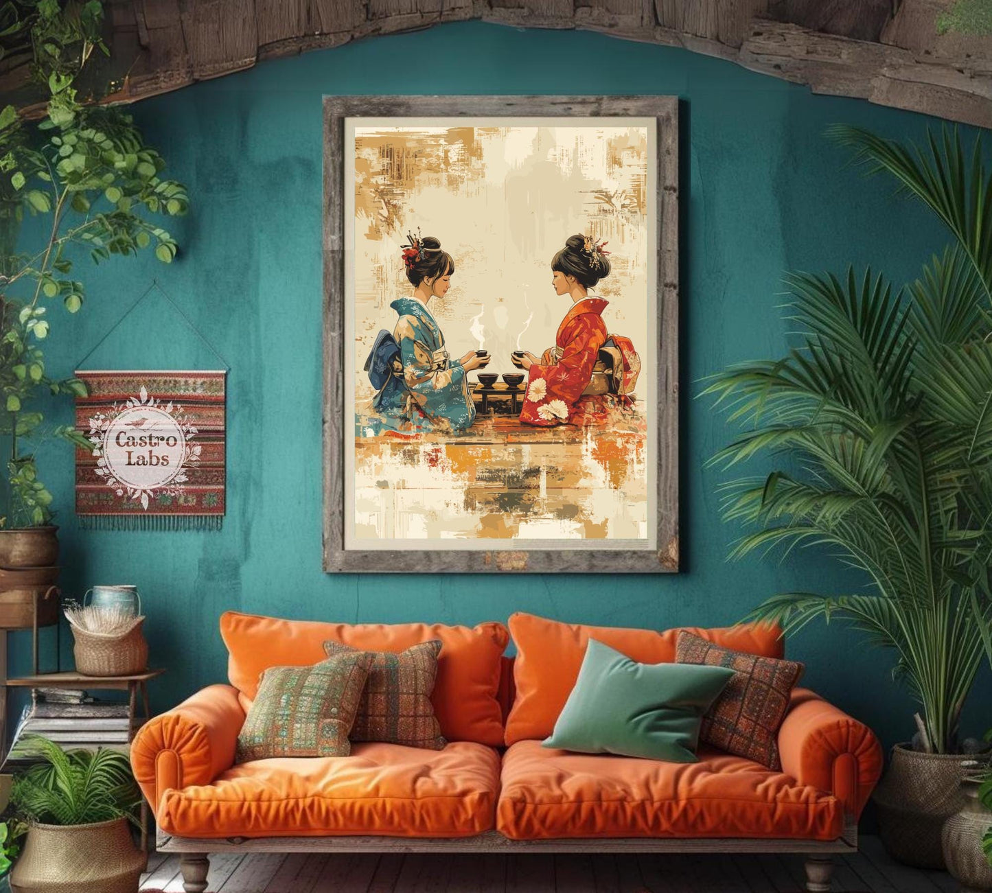 Japanese Tea Ceremony Poster, Tea Ceremony Japan Poster, Chado Poster, Chanoyu Poster, Home Décor, Matcha Tea Poster, Zen Tea Ceremony Art