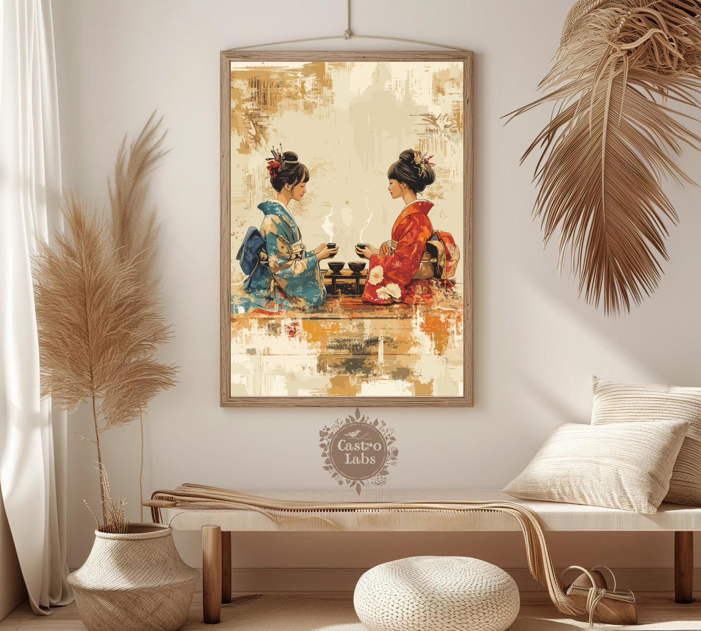 Japanese Tea Ceremony Poster, Tea Ceremony Japan Poster, Chado Poster, Chanoyu Poster, Home Décor, Matcha Tea Poster, Zen Tea Ceremony Art